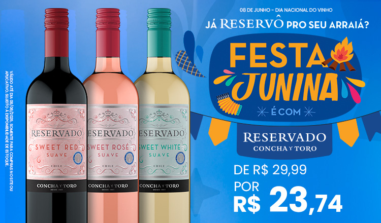Vinho até 08/06